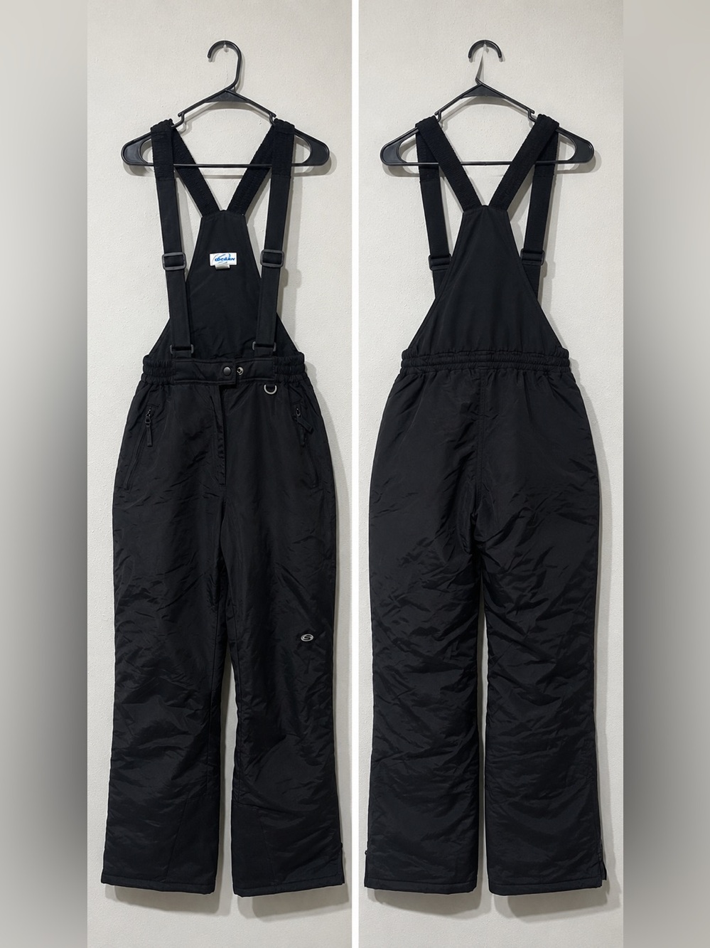 Slalom Black Insulated Ski Bib Snow Pants Women’s M